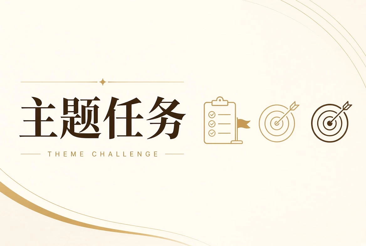 每日大赛命题场主题任务视觉